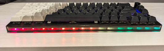 65% Mechanical Gaming Keyboard - Transparent Black with Gradient Keycaps