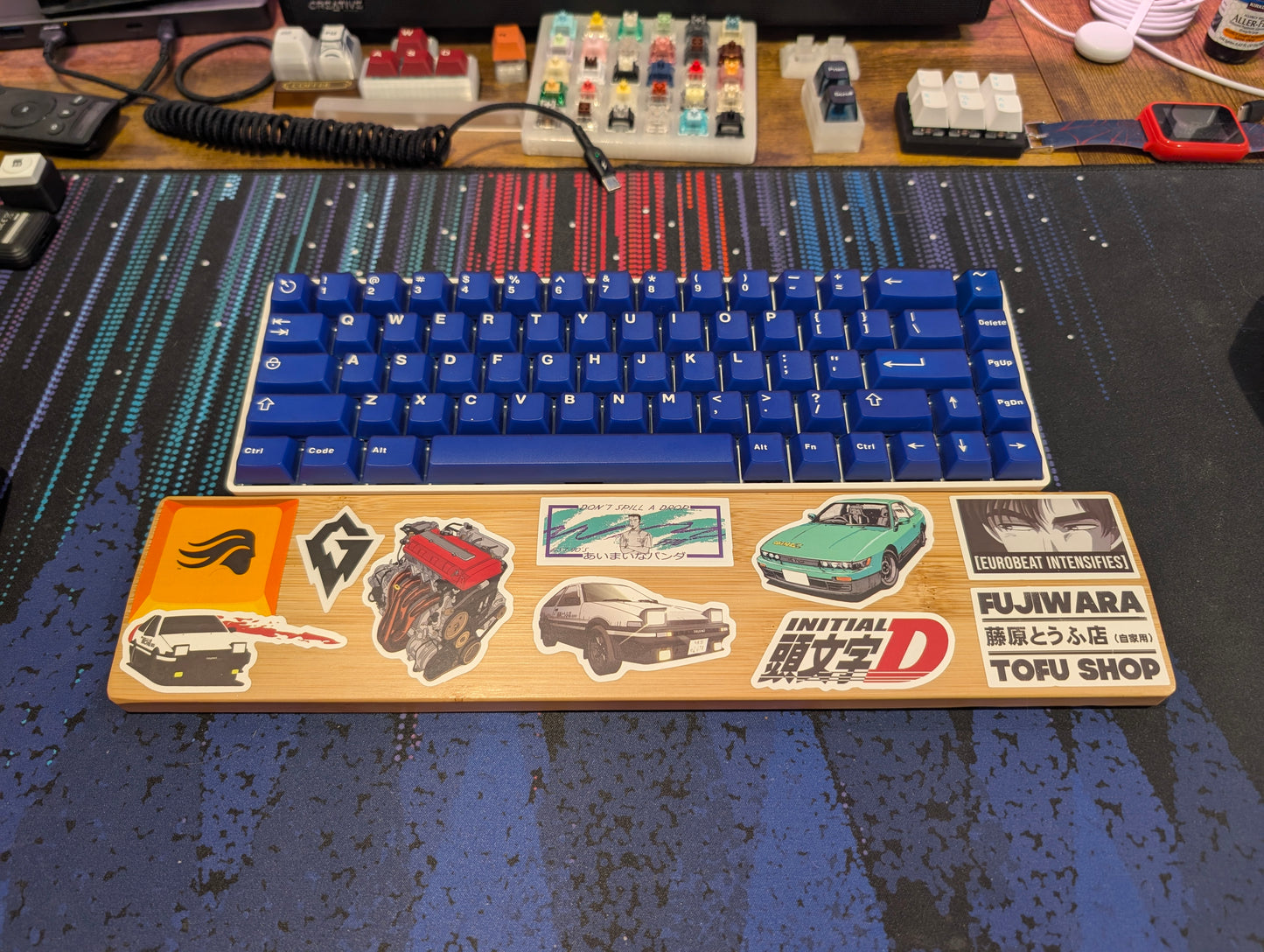 Custom CIY Tester68 Mechanical Keyboard | Epomaker Zebra Switches | Blue Jade ABS Keycaps