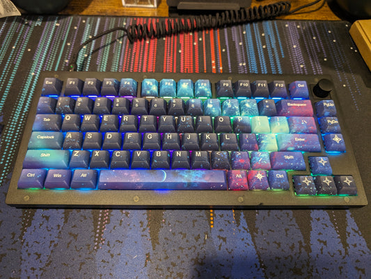 Starry Customized Keychron V1 Translucent 75% Mechanical Keyboard