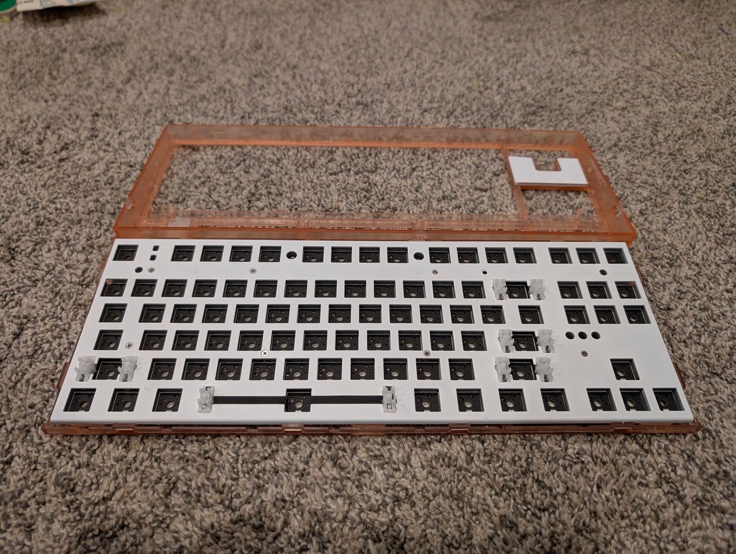 Pink and Black Tenkeyless (TKL) FL Esports ML870 Keyboard