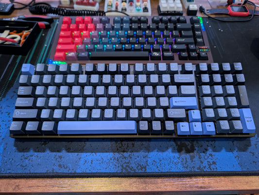 Custom Glorious GMMK 2 96% Black and Purple Wired Keyboard