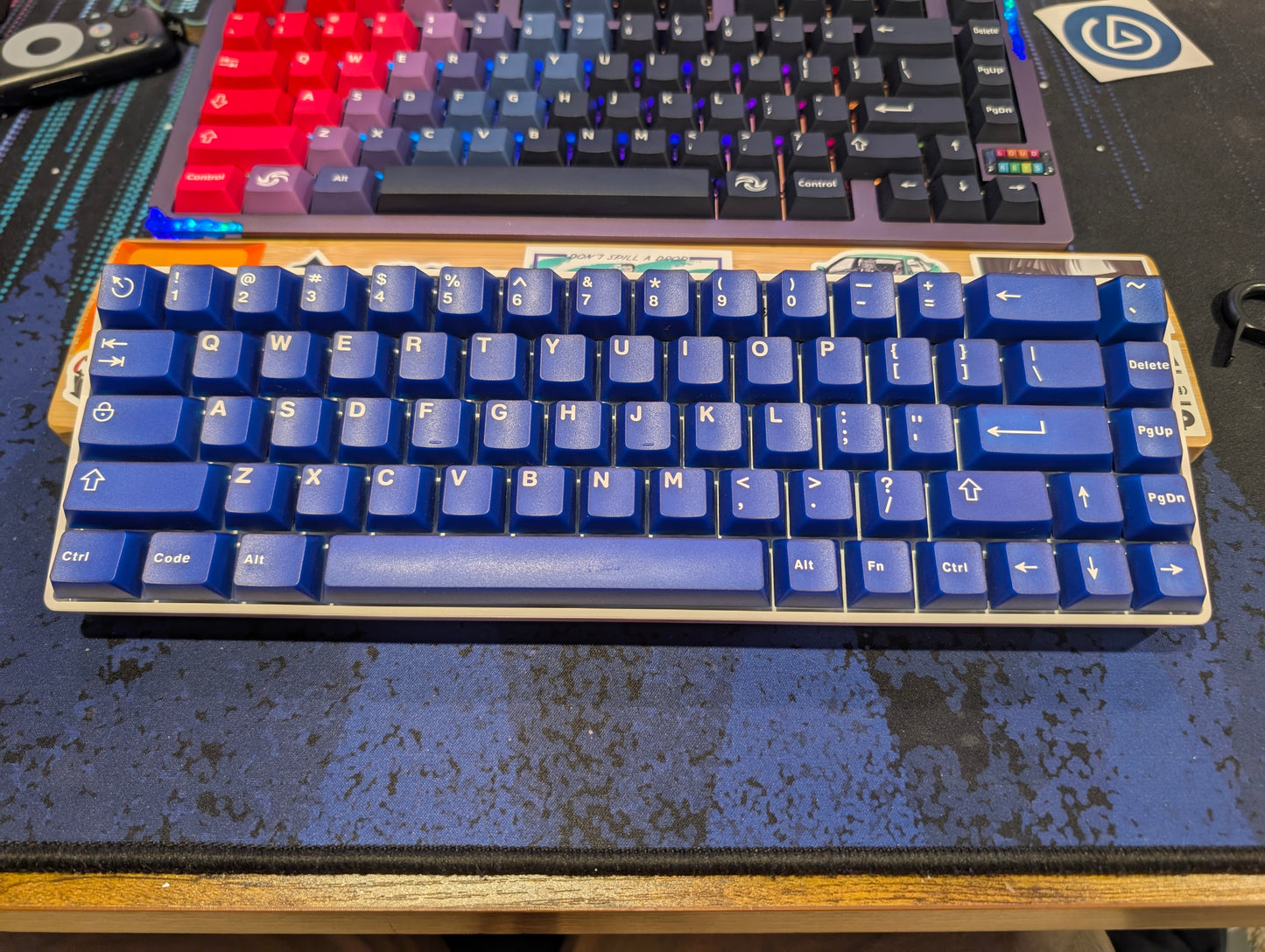 Custom CIY Tester68 Mechanical Keyboard | Epomaker Zebra Switches | Blue Jade ABS Keycaps