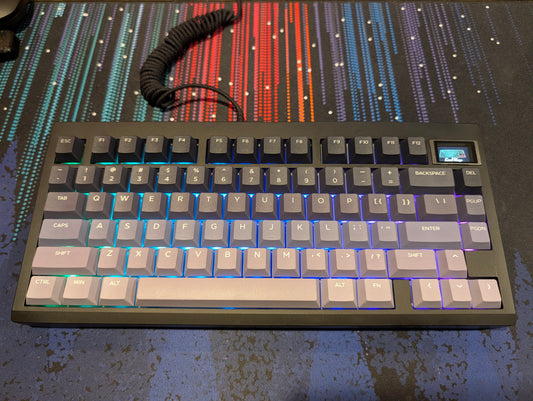 Custom Zouya GMK81 Keyboard | Feker Marble White Switches
