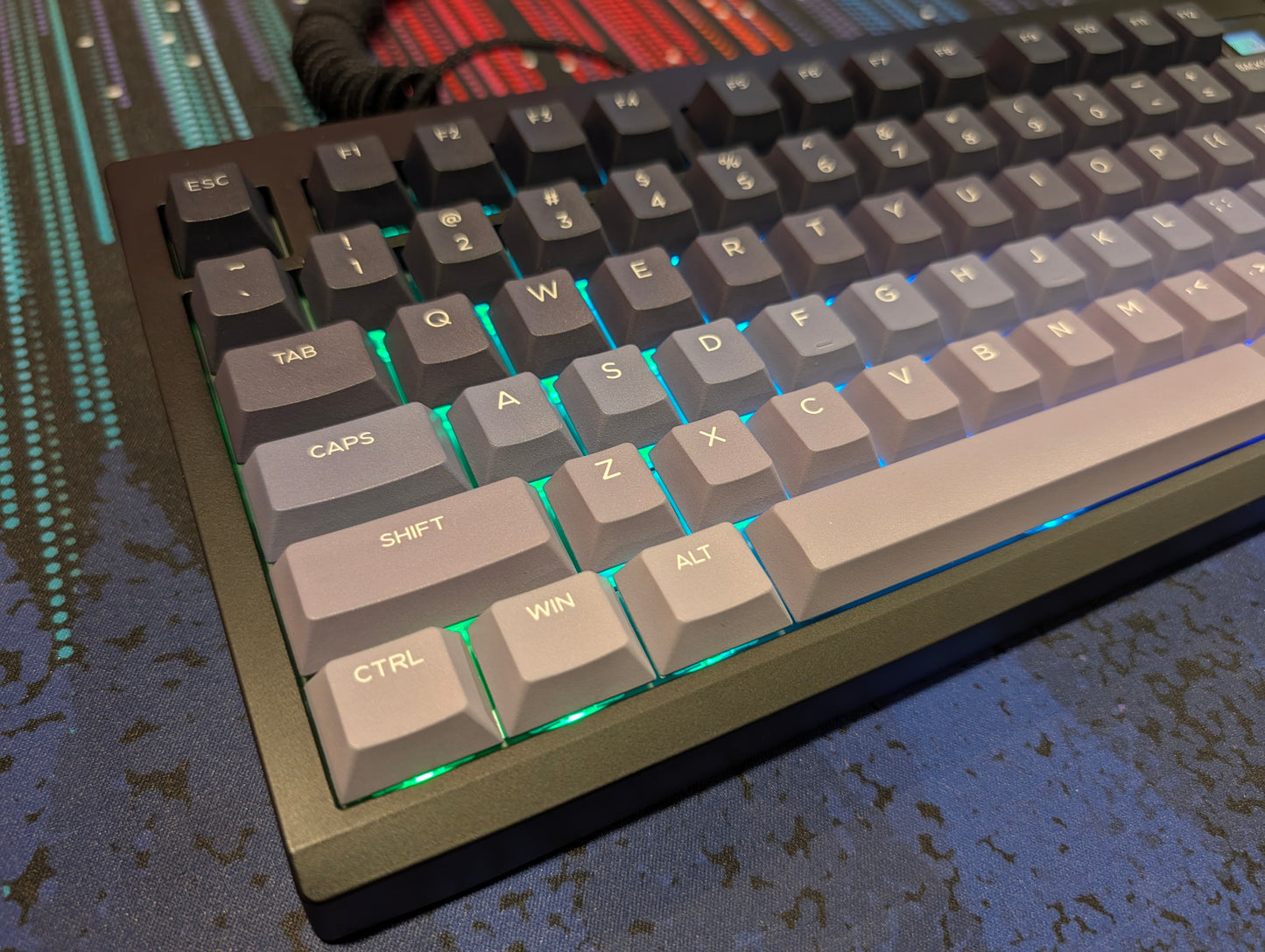 Custom Zouya GMK81 Keyboard | Feker Marble White Switches